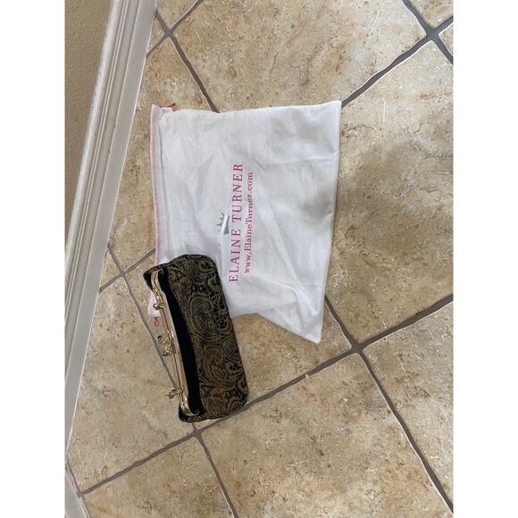 Elaine Turner Women's Purse Black/gold - Picture 8 of 8